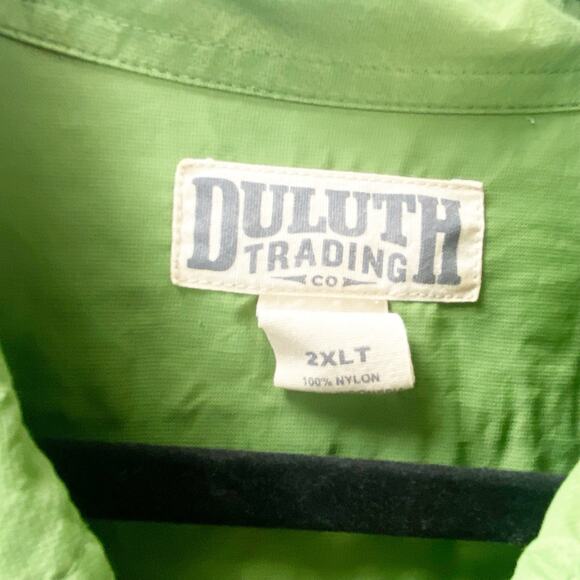 Duluth Trading Co 2XLT Men Green Half Sleeve Chest Pocket Button-Down Work Shirt - Picture 4 of 7